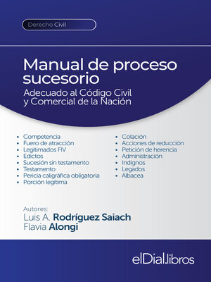 cover image of Manual de proceso sucesorio